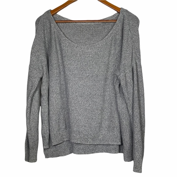 Moth Gray Scoop Neck Sweatshirt - Picture 1 of 12